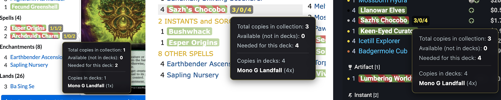 Compact Highlighting