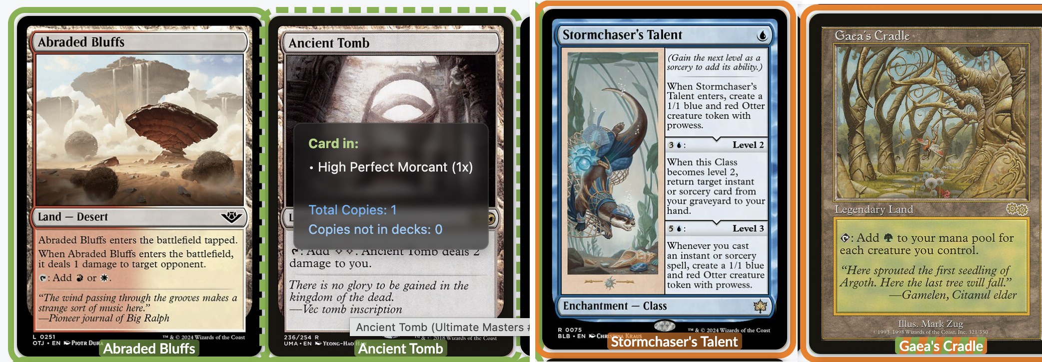 Scryfall Highlighting