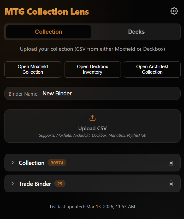 Collection Import